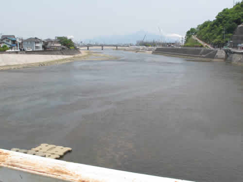 中市堰からの風景