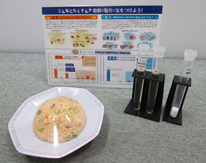脂質・塩分摂取量指導用モデル　チャーハン