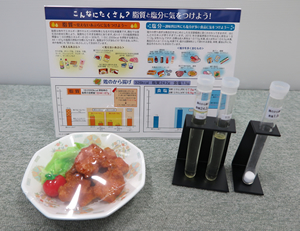 脂質・塩分摂取量指導用モデル　鶏のから揚げ