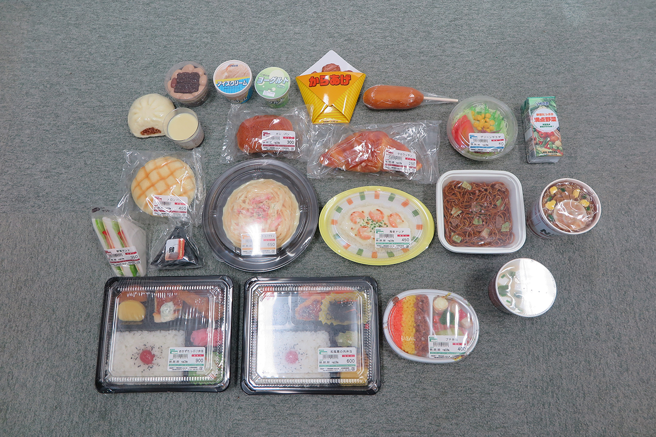 コンビニ・インスタント食品フードモデル　Aセット（22種）